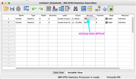 spss t test drop missing values|missing values in spss table.